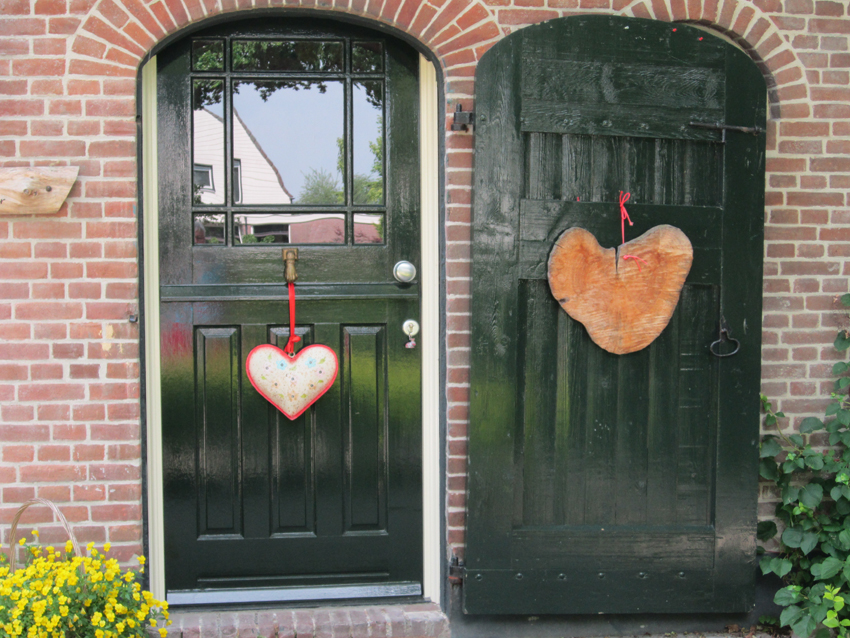 De groene voordeur